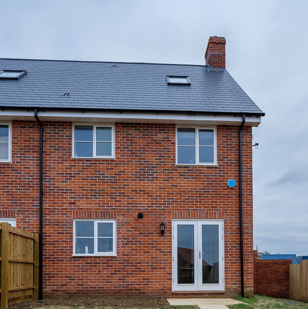 new pitched roof